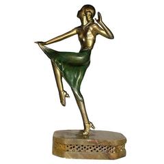 Art Deco Josef Lorenzl Female Dancing Figurine