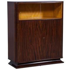 Compact Art Deco Mahogany Cabinet