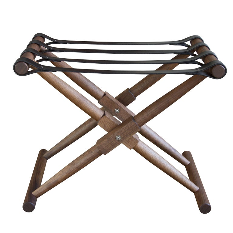 Matthiessen Folding Luggage Rack - handcrafted by Richard Wrightman Design  For Sale at 1stDibs