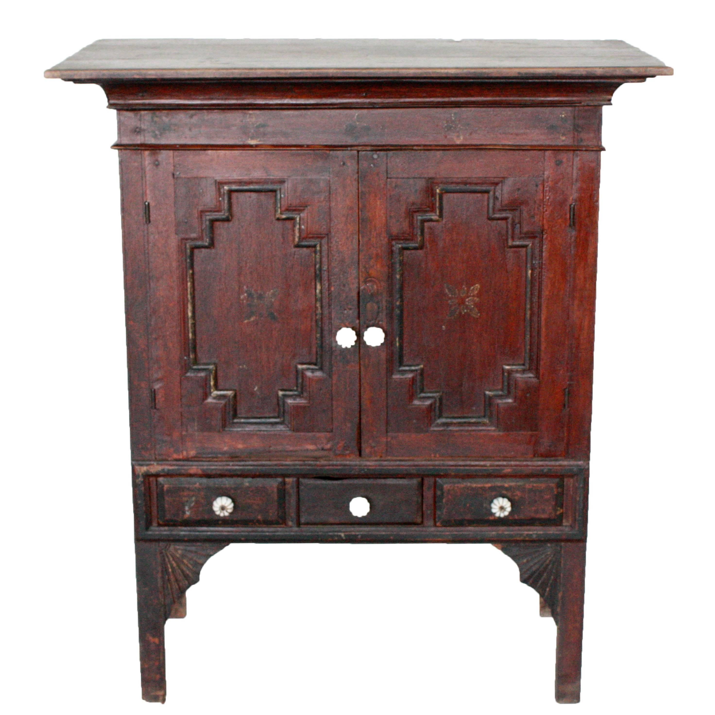 Southeast Asian Side Chest with Three Drawers