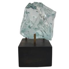 Quartz Geode on Wood Base 10