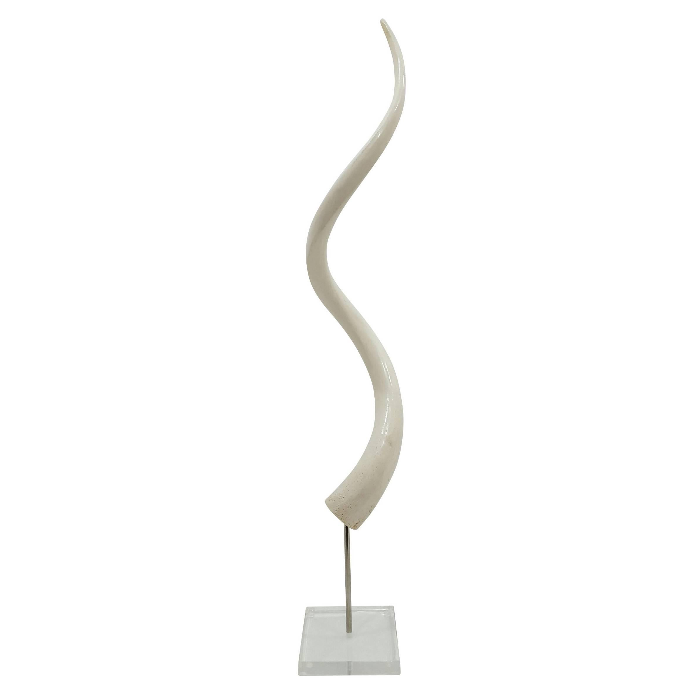 Kudu Horn on Acrylic Stand For Sale