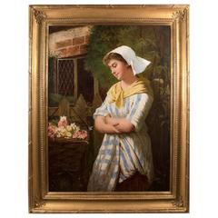 Portrait of a Young Woman (c. 1870) by John P. Morelle 11