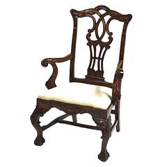 Portuguese Walnut Armchair, circa 1790