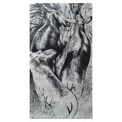 "A Cupsuptic Crossing" Large Woodcut by R. Keith Rendall 5
