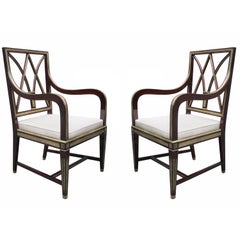 Very Fine Pair of Neoclassical Armchairs