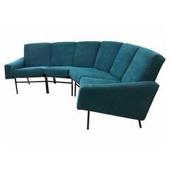 Pierre Guariche Curved Sectional Sofa, Model G10 by Airborne, France, 1954