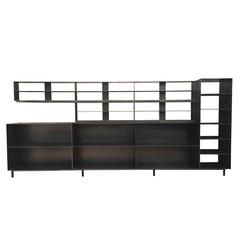 Raw Black Steel Open Modular Shelves