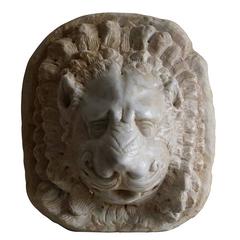 Antique 17th Century Attic Style Lion Mask