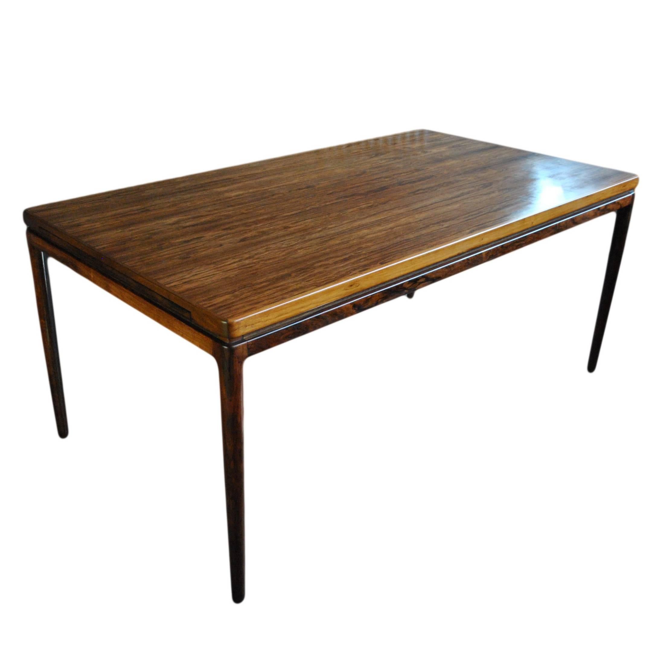 Mid-Century Rosewood Dining Table by Johannes Andersen