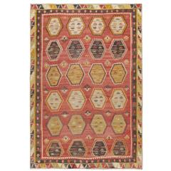 Vintage Turkish Handwoven Kilim 12