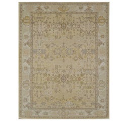 Antique Look Hand-Knotted Agra Design Rug