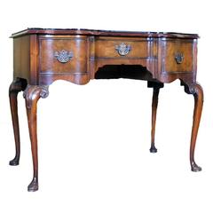 Antique French, Louis XV Style Mahogany Glass Top Kittinger Dressing Table