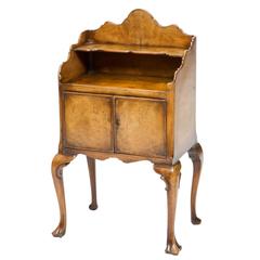 English Walnut Side Table from the 1920s