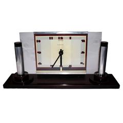 Retro Impressive Modernist Art Deco Clock by Ato, circa 1929