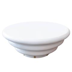 Custom-Made Round Lacquered Coffee Table 2