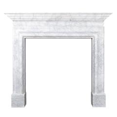 Carrara Marble Cornice Bolection Fireplace 8