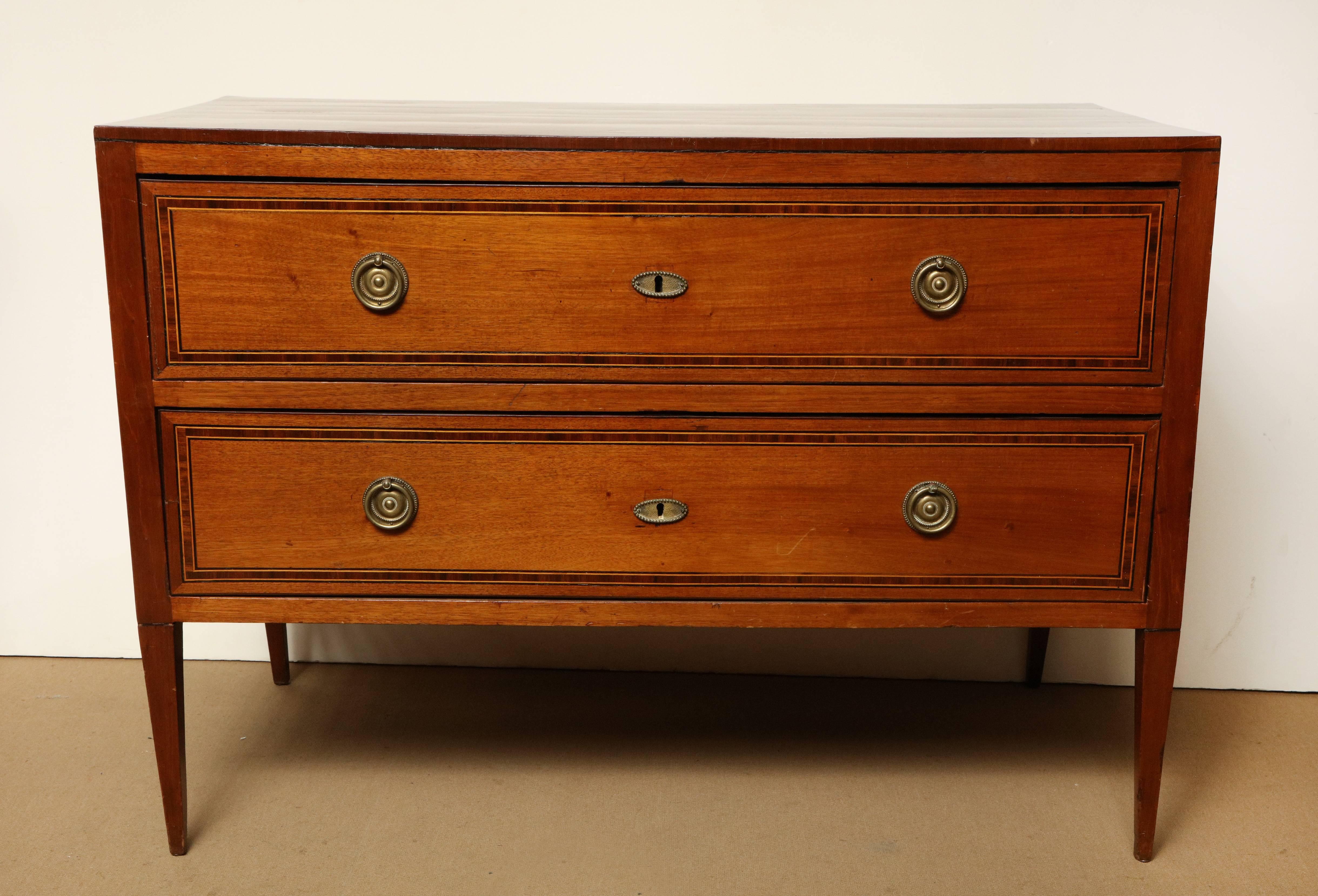 Early 19th Century Italian, Fruitwood Chest of Drawers