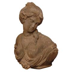 18th Century Limestone Bust