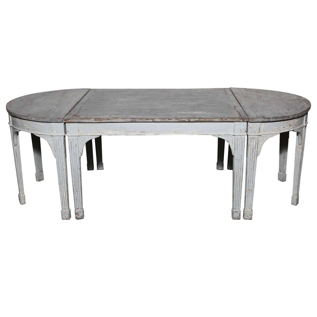 Gustavian Style Dining Table For Sale