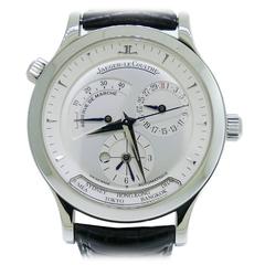Jaeger LeCoultre stainless steel Master Geographic Wristwatch