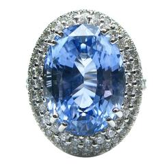 Kurt Wayne Sapphire Diamond platinum Frame Ring 7
