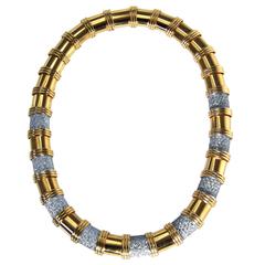 Gubelin Diamond and Gold Necklace