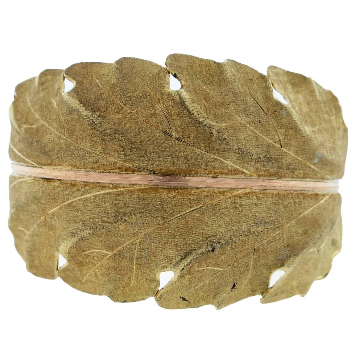 M. BUCCELLATI Leaf Cuff Bracelet