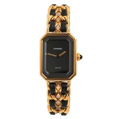 Used Chanel Yellow Gold Plate Quartz Bracelet Wristwatch