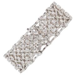 Cartier Diamond Platinum Bracelet