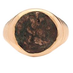 Bulgari Monete Ancient Coin gold Ring