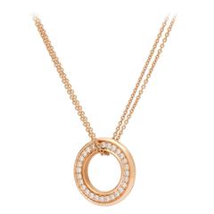 Boodles of London Medium Roulette Diamond gold Pendant Necklace