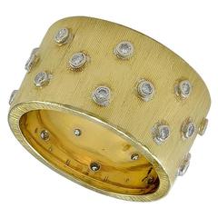 M. Buccellati Diamond Gold Band Ring