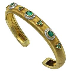 Mario Buccellati Gold Emerald Bracelet 8
