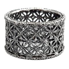 Mario Buccellati Diamond Gold Band Ring 6