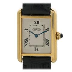Cartier Lady’s Vermeil Tank Louis Must de Cartier Quartz Wristwatch
