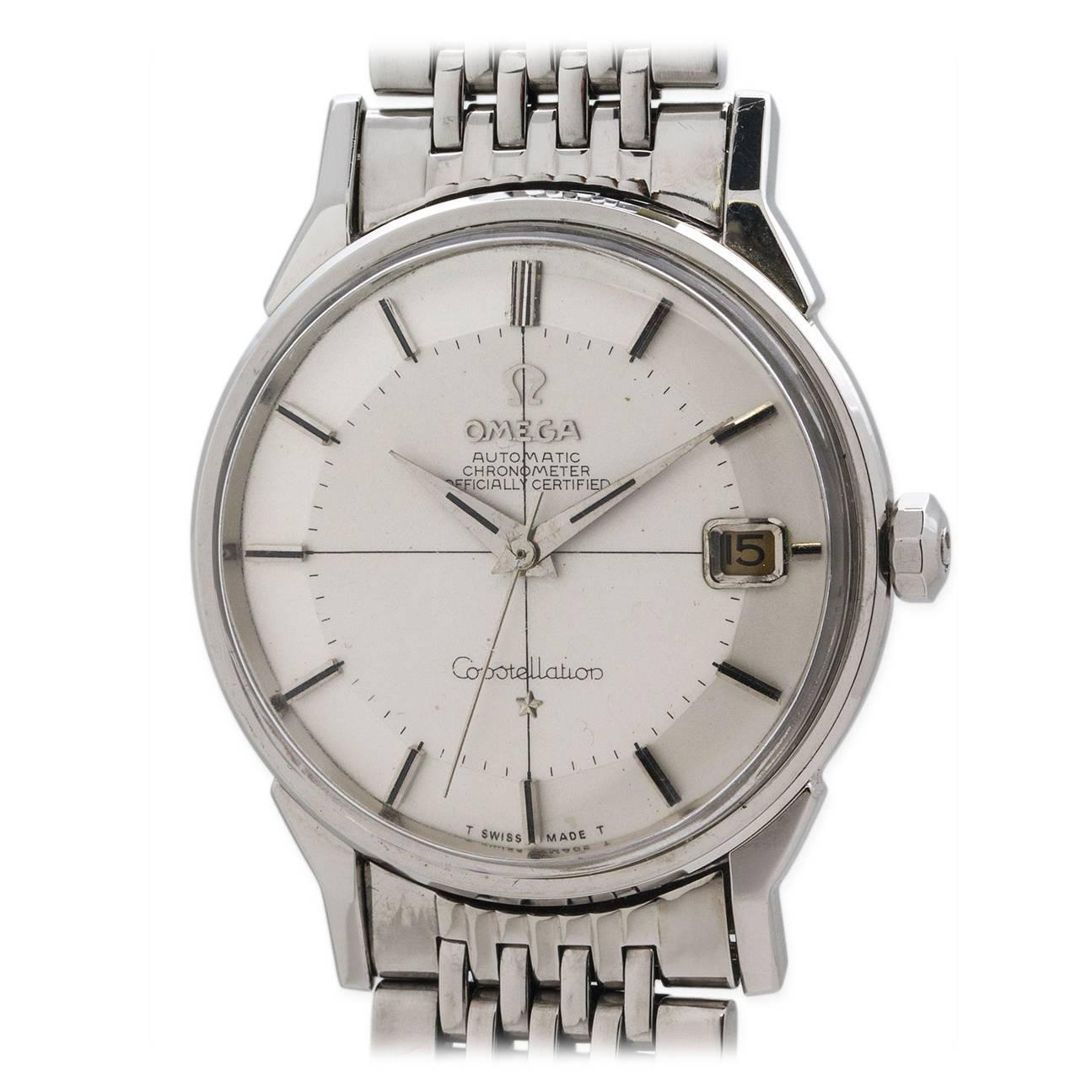 Omega Stainless Steel Constellation Wristwatch Ref 14900 