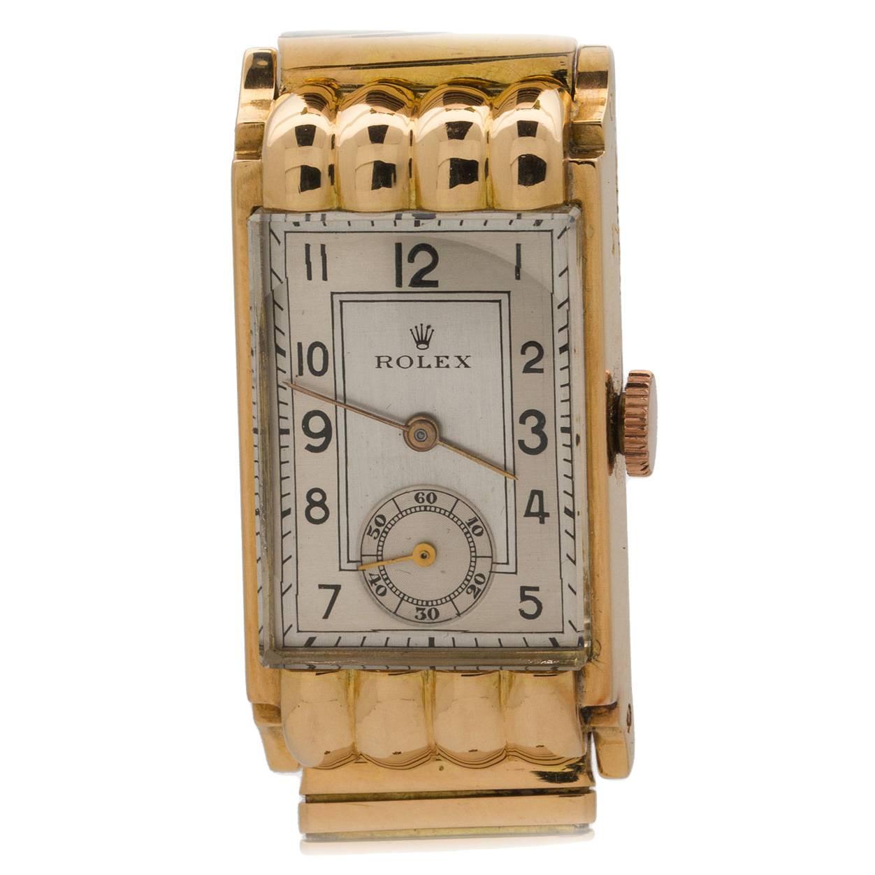Rolex Yellow Gold French Case Dress Wristwatch 