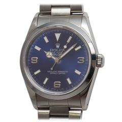 Vintage Rolex Stainless Steel Explorer 1 Wristwatch ref 214270 