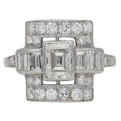 Art Deco diamond ring, American, circa 1935. 3