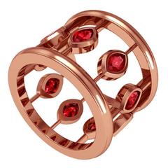 Melody Deldjou Fard & Sparkles Ruby and Gold Ring