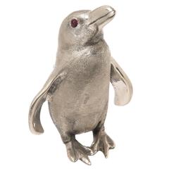Buccellati Silver and Gem set Penguin figure