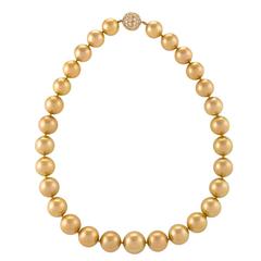 South Sea Golden Pearl Necklace 9