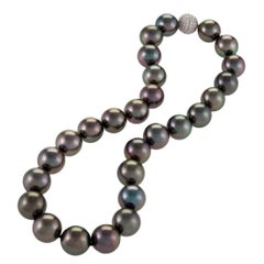 Black Tahitian Pearl Necklace