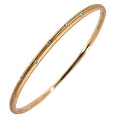 Jona Diamond Rose Gold Bangle Bracelet 10