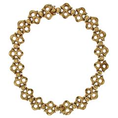 Rose Gold Necklace 1950s Two Bracelets 