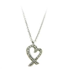 Tiffany & Co. Paloma Picasso Diamond Gold Loving Heart Pendant 