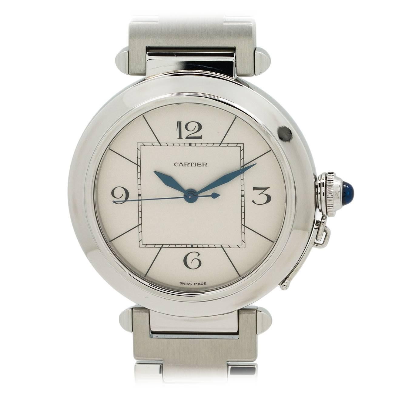 Cartier Stainless Steel Pasha C Wristwatch Ref W31072M7 