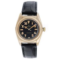 Rolex Yellow Gold Oyster Perpetual Bubbleback Automatic Wristwatch