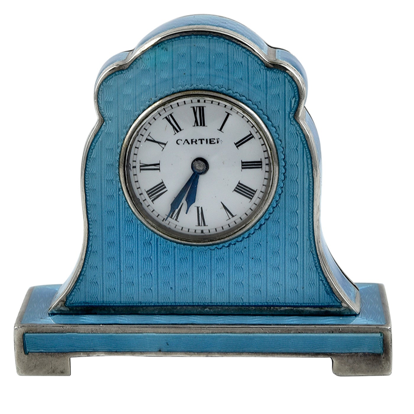 cartier miniature clock